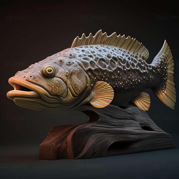 3D model Epinephelus bilobatus (STL)